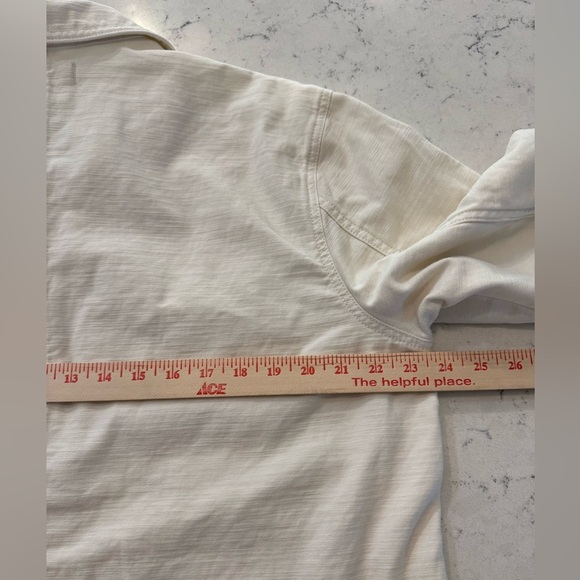 Madewell Drakefield Oversized Shirt-Jacket in Ecru Women’s Size Large - Picture 10 of 14